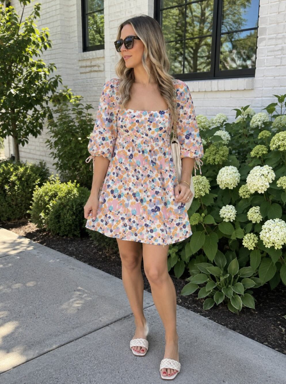 AMANDA UPRICHARD Darling Floral Mini Dress in Madagascar Size XS